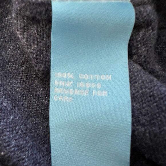 J. McLaughlin Sweater Men’s Size L Cotton Crew Neck Pullover Denim Blue - Picture 6 of 7